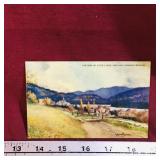 Antique Lake Placid Art Print Postcard (Unused)