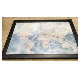 Framed World Map (23' x 33')