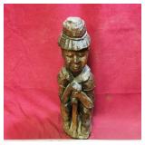 Woodcarved Leprechaun Figurine (14' Tall)