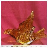 Chalet Glass Swan Dish (Vintage) (6 1/4' Tall)
