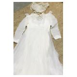 Vintage Wedding Dress & Head Dress