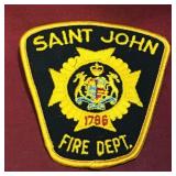 Saint John Fire Dept. Patch (Vintage)
