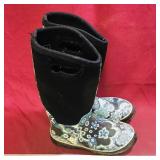 Vintage Ladies Rubber Boots (Size 8)