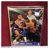 NBA Action Shots Magic Johnson Photo Print