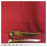 Vintage Knife & Sheath (8 1/2' Long)