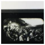 Antique Art Print Glass Projector Slide