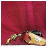 Vintage Gene Autry Toy Revolver & Holster