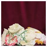 Lot Of Assorted Vintage Crochet Items