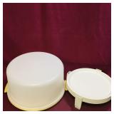 Vintage Tupperware Cake Platter Set