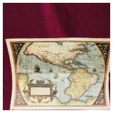 Vintage Art Print Map (15 1/2' x 21')