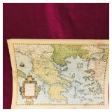 Vintage Art Print Map (16 1/4' x 21 1/2')