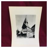 Vintage Church Photo Print (No Frame)