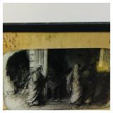 Antique Art Print Glass Projector Slide