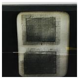 Antique Stone Tablets Glass Projector Slide