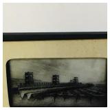 Antique Art Print Glass Projector Slide