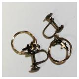 Vintage Ladies Religious Earrings