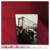 Antique St. John NB Suspension Bridge Postcard