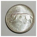 Silver 1967 Canada 25 Cent Coin