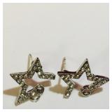 Silver 925 Ladies Star Earrings