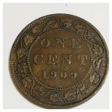 1909 Canada One Cent Coin