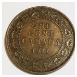 1911 Canada One Cent Coin