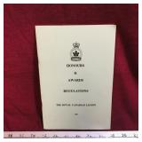 1993 Legion Honours & Awards Regulations Booklet