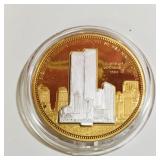 9/11 5th Anniversary Silver & Gold-Plated Coin
