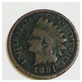 1891 United States Indian Head Penny