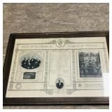Knights Of Pythias Framed Picture (Antique)