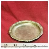 Antique Small Silver-Plate Dish (4 1/4')