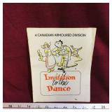 4th Canada Armoured Division Dance Invitation Book