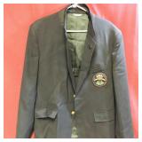 Mens Suit Jacket With Saint Andrews Society Patch
