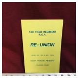 1976 14th Field Regiment R.C.A. Re-Union Booklet