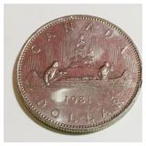 1981 Canada Dollar Coin