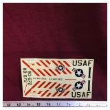 Vintage Fighter Plane Model Kit Decals