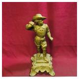 Vintage Cast Metal Musketeer Statue (14' Tall)