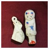 Lot Of 2 Antique Bisque Figurines (Small)