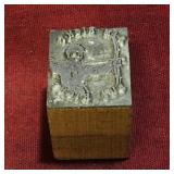'Aim Right' Printers Block (Vintage) (Small)