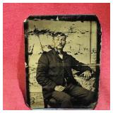 Antique Tin Photograph