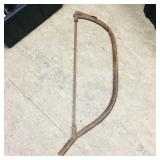 Large Antique Iron Buck Saw