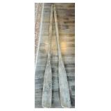 Pair Of Antique Wooden Canoe Oars