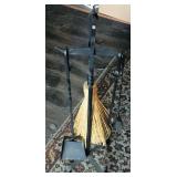 Vintage Cast Iron Fireplace Set