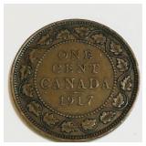 1917 Canada One Cent Coin