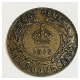 1919 Newfoundland One Cent Coin