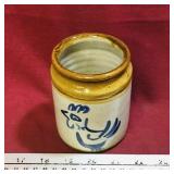 Signed Pottery Jar (4 1/4' Tall)