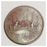 1981 Canada Dollar Coin