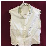 Vintage Ladies Button-Up Shirt / Vest