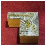 Vintage Business Advertising Printers Block