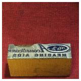 Vintage Business Advertising Printers Block