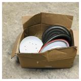 Box Lot Of Assorted Vintage Lids